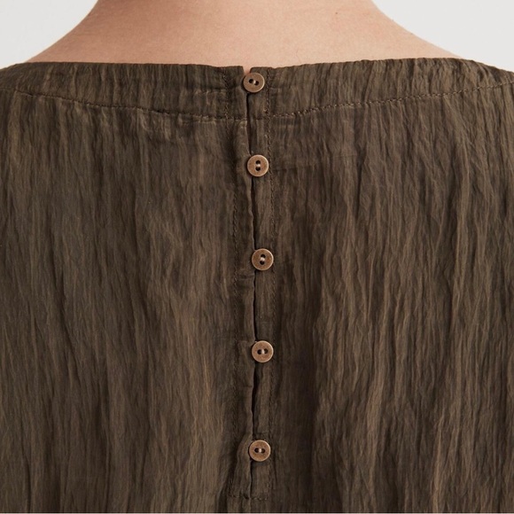 Madewell Pleated Crewneck Top - Picture 2 of 3